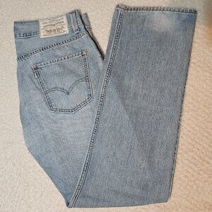 Men’s Levi’s 539 Eco Jeans – 100% Organic Cotton–Light Wash–Distressed 34x34